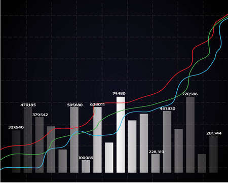 Abstract Design inspired by Stock Market Exchange - EPS 10のイラスト素材