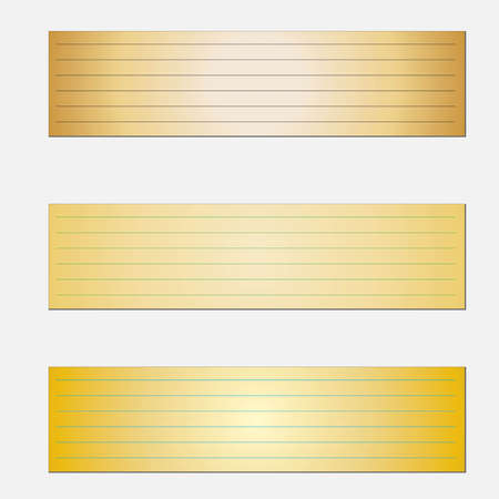 Collection of various papers old, ready for your message. Vector illustration.のイラスト素材