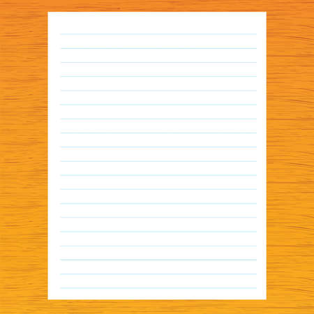 Note paper on wooden backgroundのイラスト素材