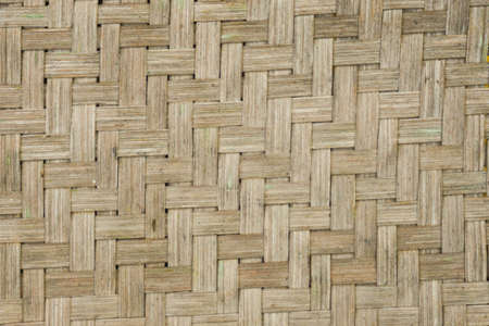 traditional thai style pattern nature background of brown handicraft weave texture wicker surface