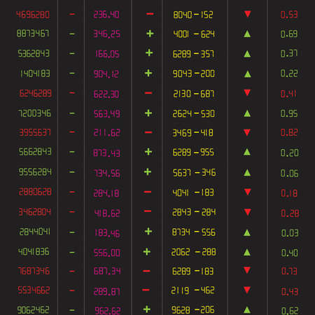 Display of Stock market quotes illustration.のイラスト素材