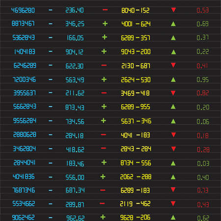 A stock exchange board illustration.のイラスト素材