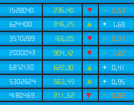 Financial data- stock exchange illustration.のイラスト素材