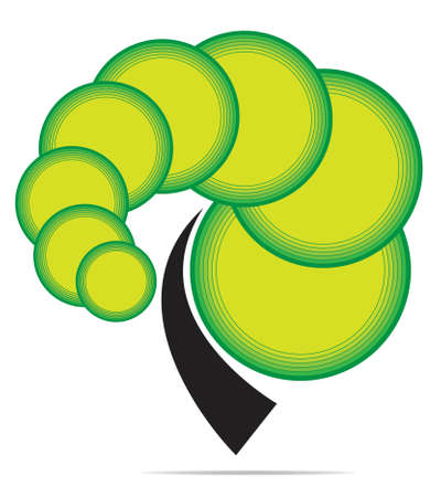 Vector tree emblemのイラスト素材