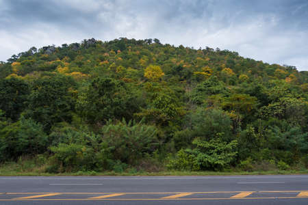 Mountain road in Thailandの写真素材