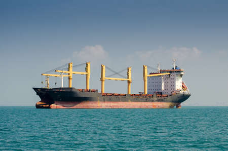 Cargo ship at sea in Thailand