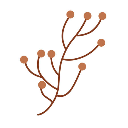 Autumn Leaf Vector Illustration With Cute Flat Designのイラスト素材