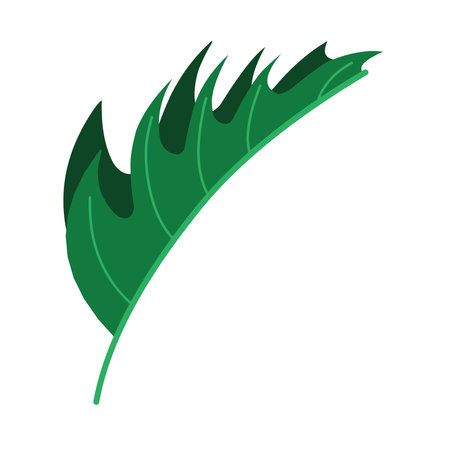 Autumn Leaf Vector Illustration With Cute Flat Designのイラスト素材