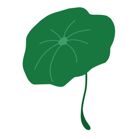 Autumn Leaf Vector Illustration With Cute Flat Designのイラスト素材