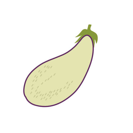 Fruit vegetable in flat hand drawn style designのイラスト素材