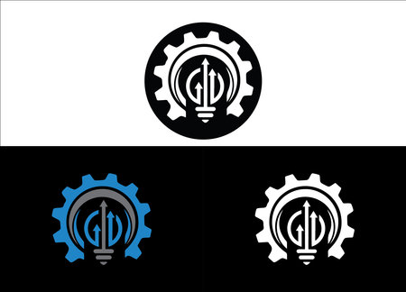 Engineering Logo or Icon Design Vector Image Templateのイラスト素材