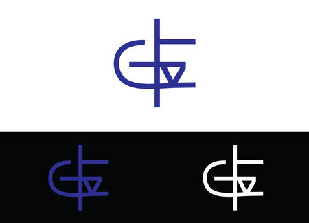 Initial Letter CFA Logo or Icon Design Vector Stock Templateのイラスト素材