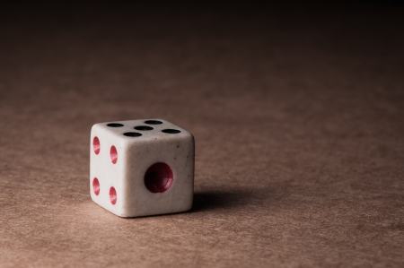 dices on vintage backgroundの写真素材