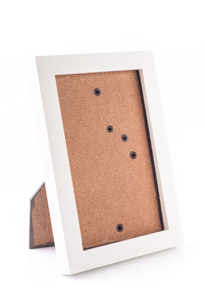 white frame on isolatedの写真素材