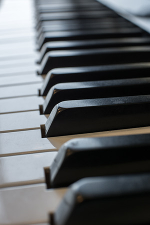 close-up of piano keysの写真素材