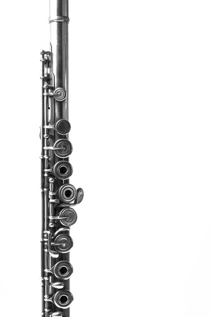Flute Isolated on Whiteの写真素材