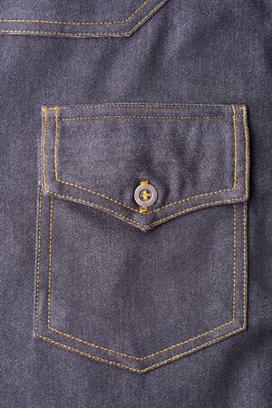 Jeans shirt close upの写真素材
