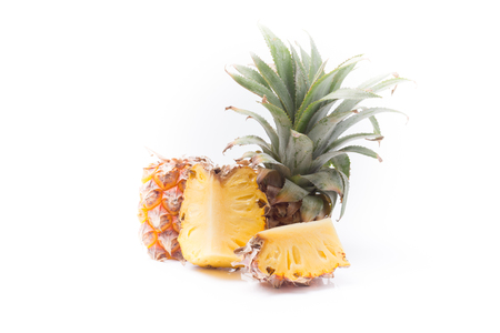pineapple on isolated with space for your createの写真素材