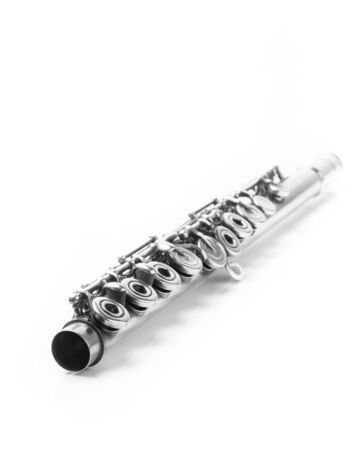 Flute Isolated on Whiteの写真素材