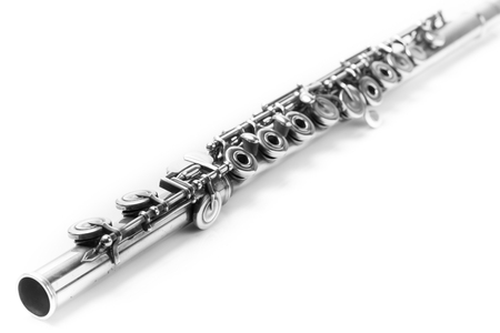 Flute Isolated on Whiteの写真素材