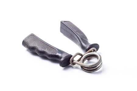 hand trainer isolated on white backgroundの写真素材