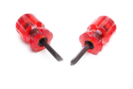 Mechanic tools isolated on white backgroundの写真素材