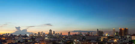 bangkok panorama twilight timeの写真素材