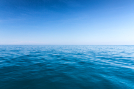 sea background,deep blue waterの写真素材