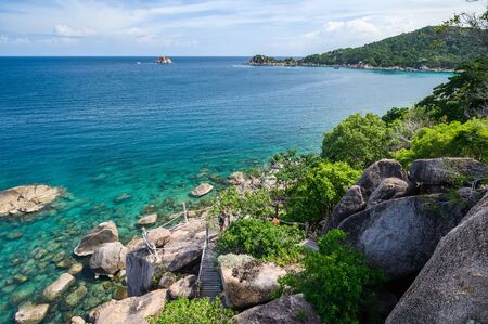 koh tao ,beautiful island,beach travel destination south of Thailandの写真素材