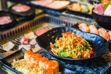 japanese traditional food ,saladの写真素材