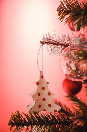 Christmas and new year 2020 decoration on christmas tree ,christmas celebrationの写真素材