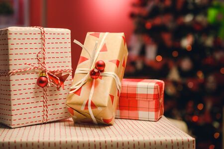 Christmas and new year 2020 gift box,christmas celebrationの写真素材