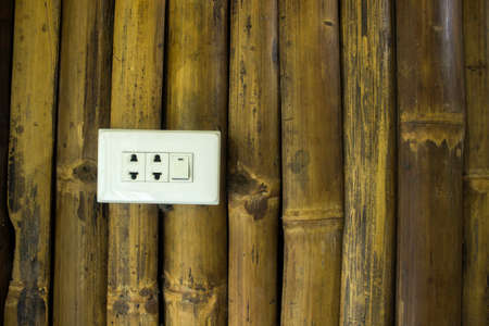 The shot of plugs and switchの写真素材