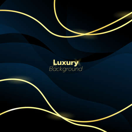 Abstract Blue Luxury Background with glow line.のイラスト素材