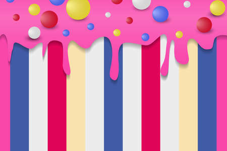 Color Wave Backgorund ,rainbow paint splashes.のイラスト素材