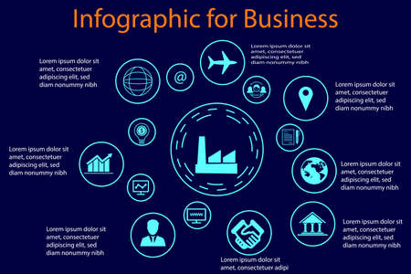 Infographic For Business,Business Icon,Work Idea.のイラスト素材