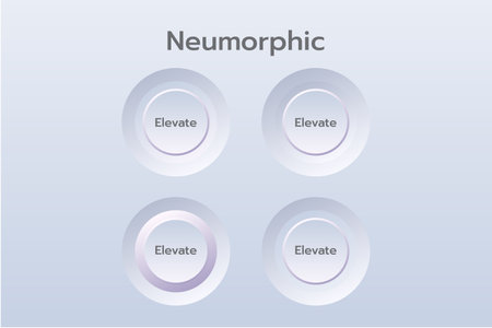 3D Neumorphic Botton For Web Design.