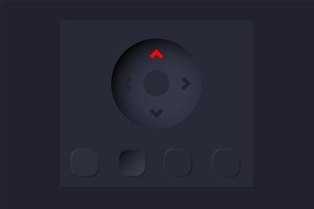 3D Neumorphic Botton For Web Design.のイラスト素材