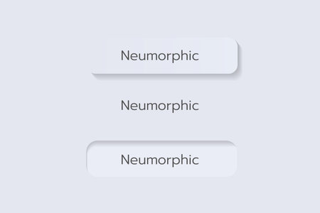 Neumorphic Soft UI Design,3D Buttons Design.のイラスト素材