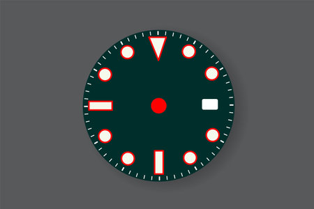 3D Clock design with Dark background.のイラスト素材