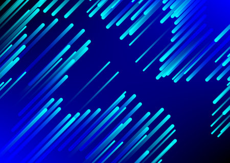 Abstract futuristic scientific illustration - glowing lines or rays.のイラスト素材