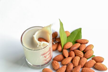 Almonds are useful to help fight free radicals. Strengthens the immune system in the bodyHelps to slow down aging and wrinkles of age wellの写真素材