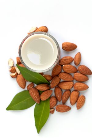 Almonds are useful to help fight free radicals. Strengthens the immune system in the bodyHelps to slow down aging and wrinkles of age wellの写真素材