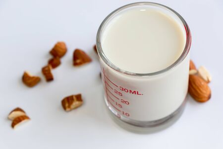 Almonds are useful to help fight free radicals. Strengthens the immune system in the bodyHelps to slow down aging and wrinkles of age wellの写真素材