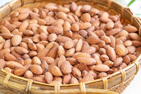 Almonds are useful to help fight free radicals. Strengthens the immune system in the bodyHelps to slow down aging and wrinkles of age wellの写真素材