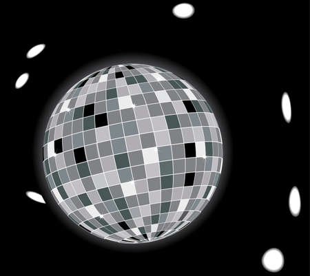 Glowing disco ballのイラスト素材