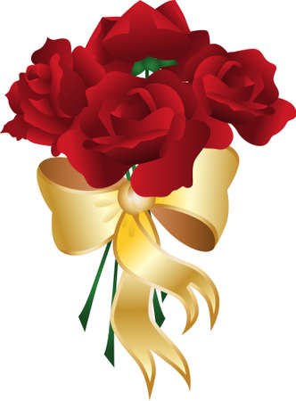 Bouquet Roseのイラスト素材