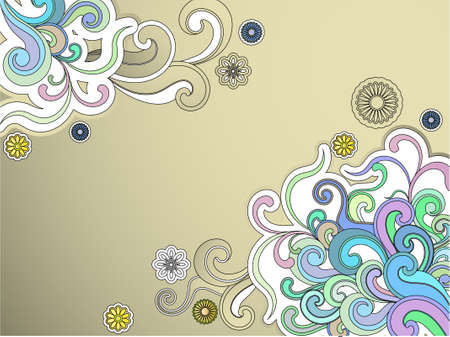 background with flowersのイラスト素材