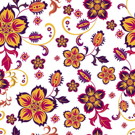 Floral seamless patternのイラスト素材