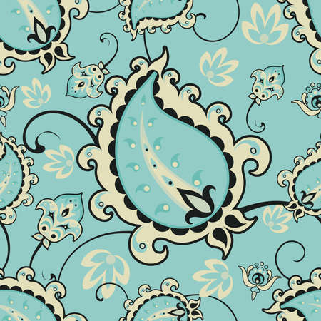 paisley seamlessのイラスト素材